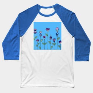 Simple Garden Flowers Baseball T-Shirt